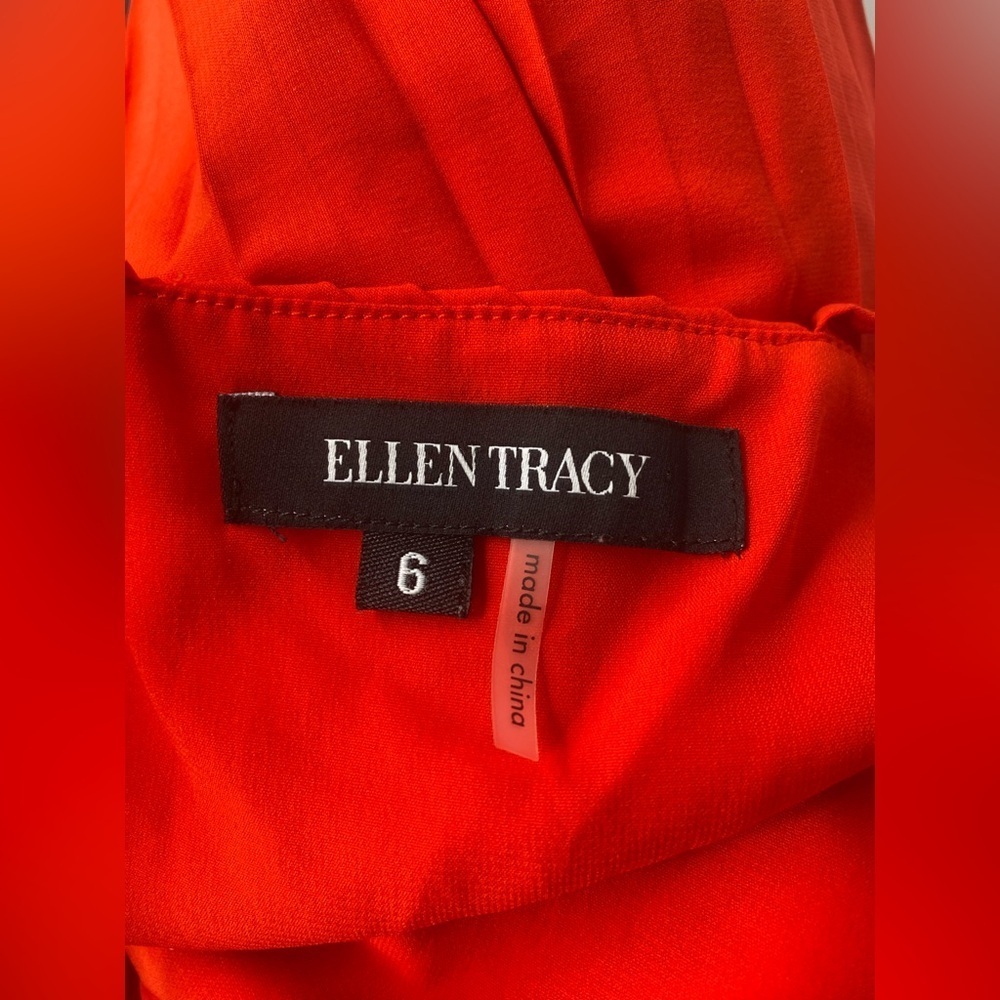 Ellen Tracy Vibrant Red Mini Dress - Picture 5 of 6